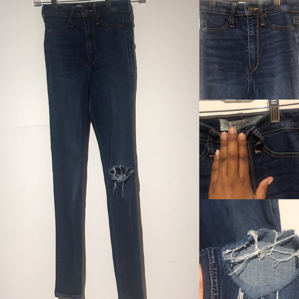 • Abercrombie & Fitch Jeans High Waisted Ripped